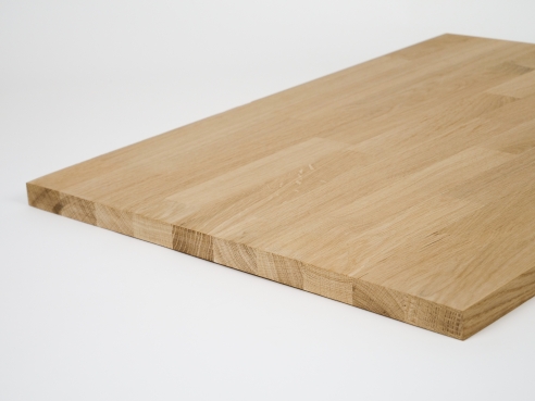 Massivholzplatte Leimholzplatte Eiche A/B 26mm, 2-2.4 m, KGZ keilgezinkte Lamellen, DIY angepasst